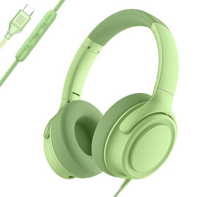 ADOOPE USB-C wired headphones plug closeup for stable, lag-free audio.