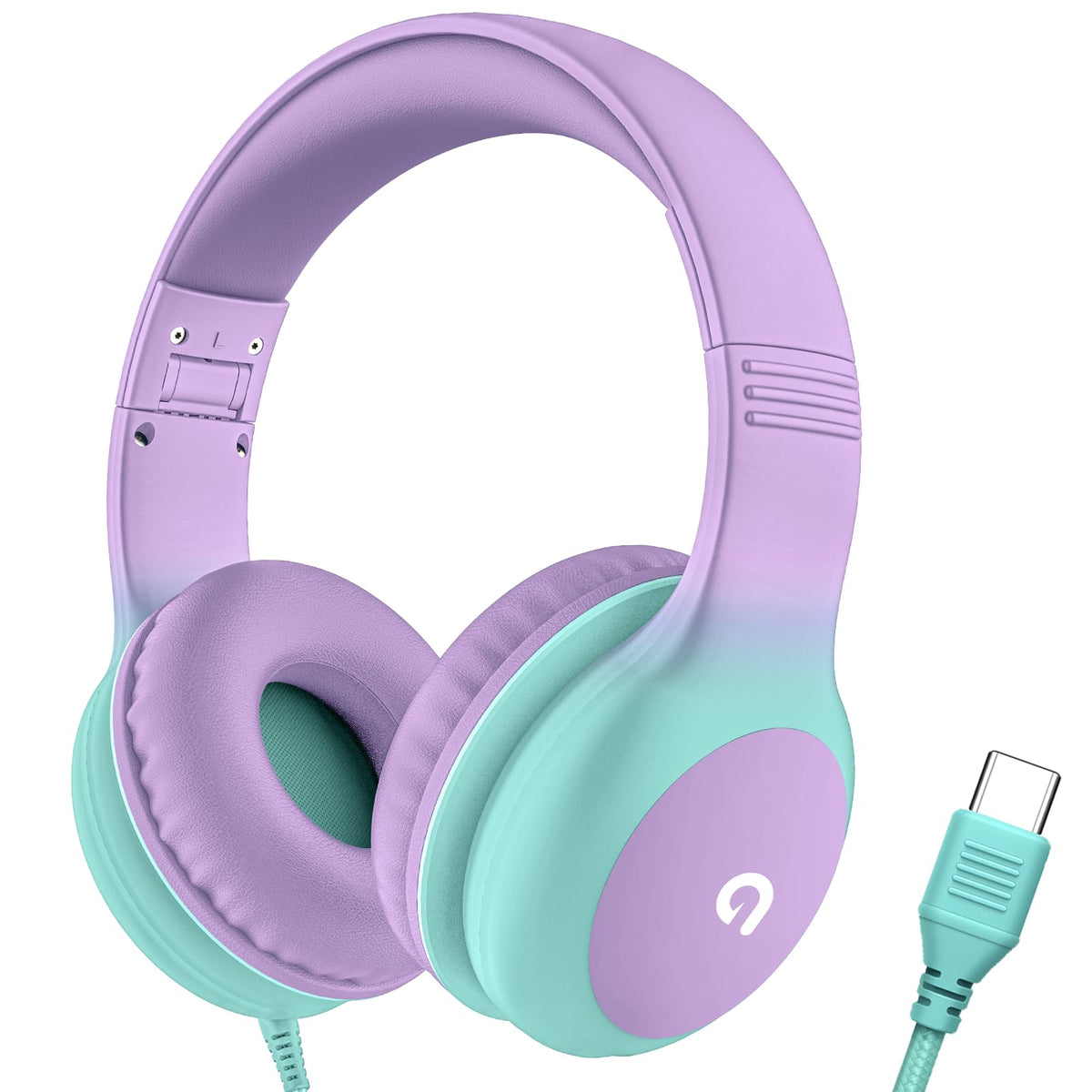 ADOOPE lavender close-up showing 85dB safe volume feature for kids