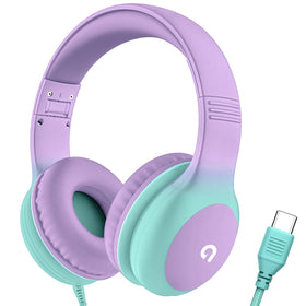 ADOOPE lavender close-up showing 85dB safe volume feature for kids
