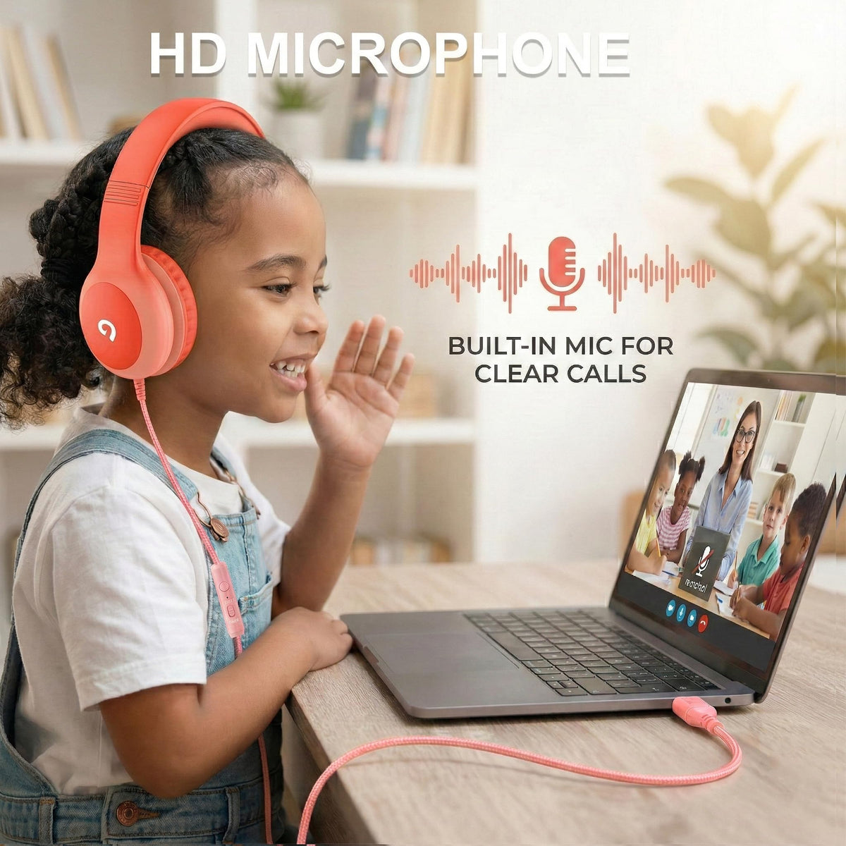 ADOOPE adjustable-headband headphones ensure a growing, comfortable fit