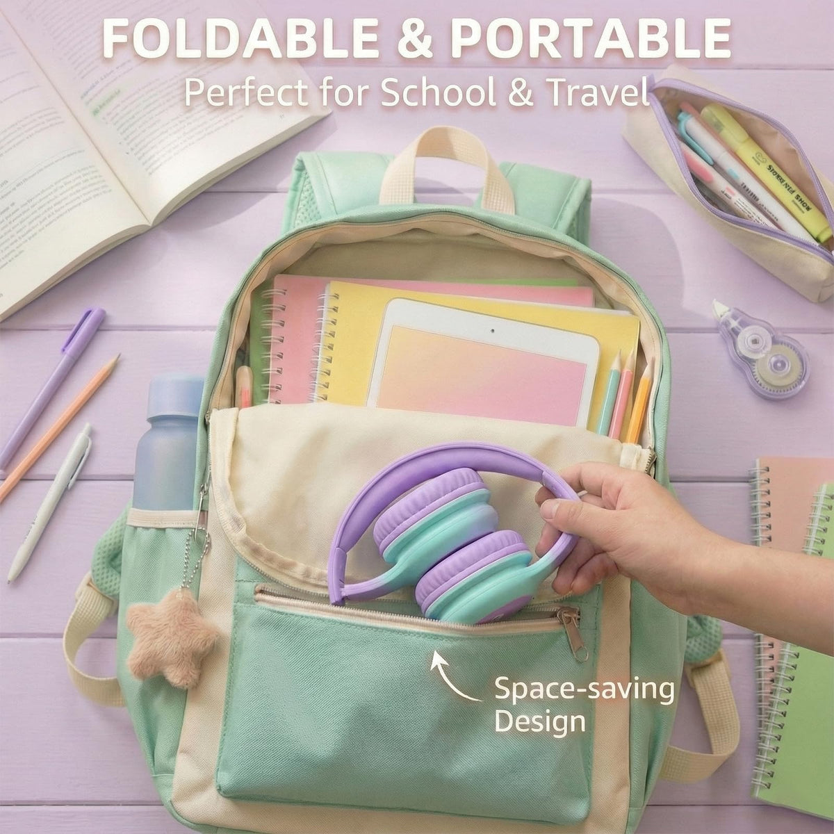 ADOOPE wired headphones suitable for classroom use and activities