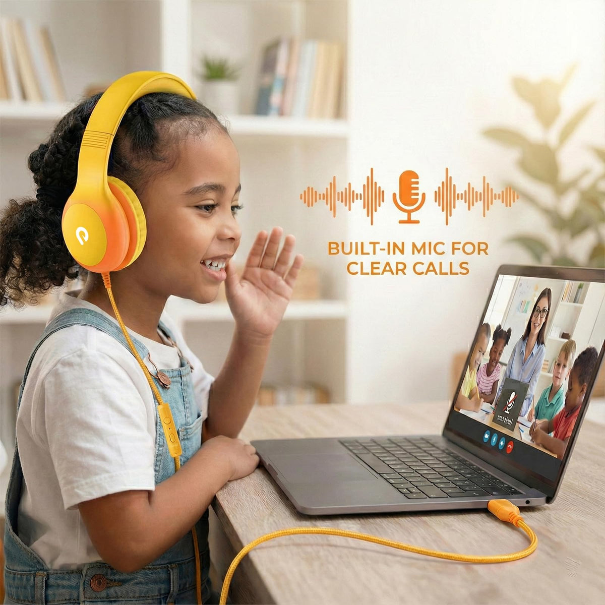 ADOOPE built-in microphone supports clear classroom calls and learning.