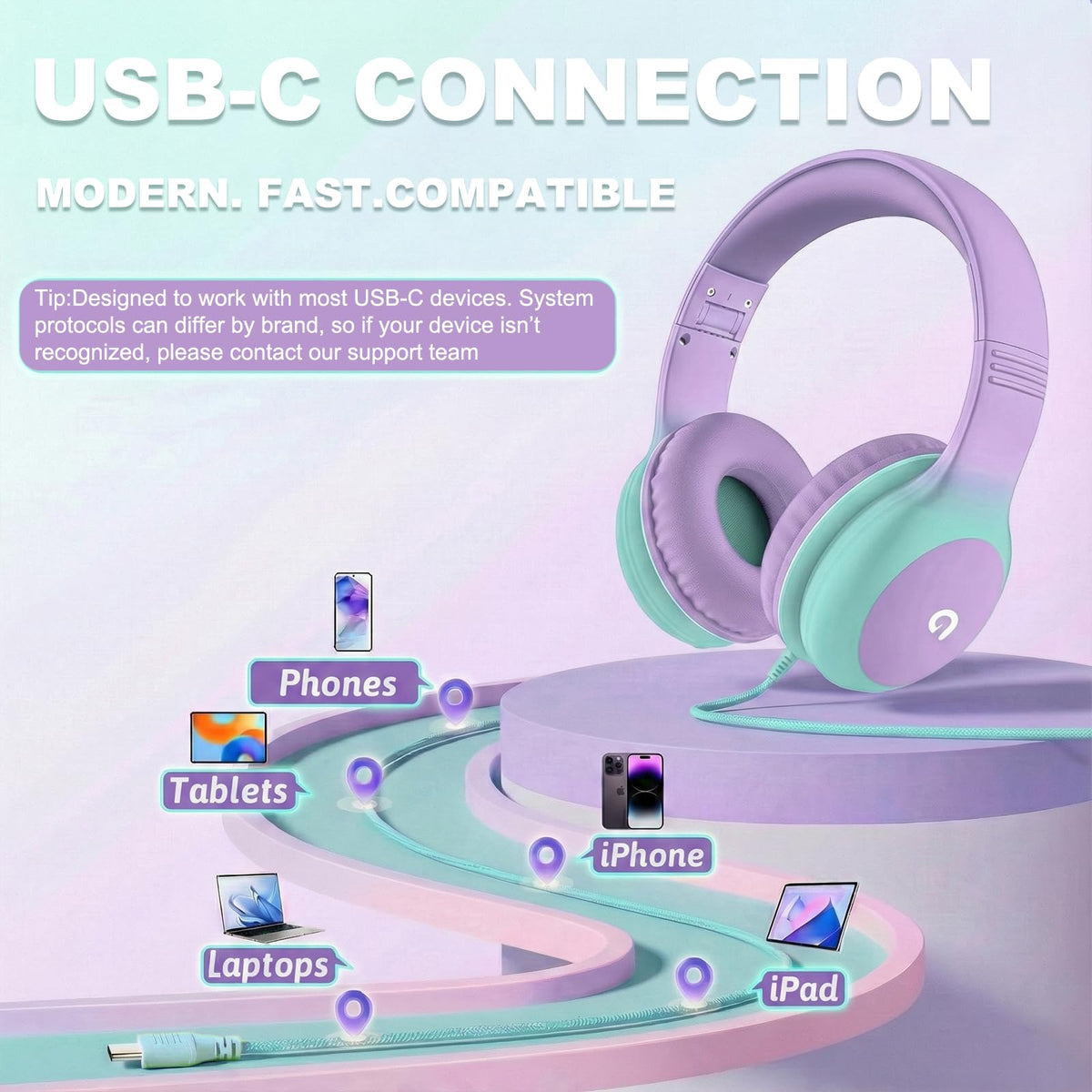 ADOOPE tangle-free cord keeps cords neat for home and travel