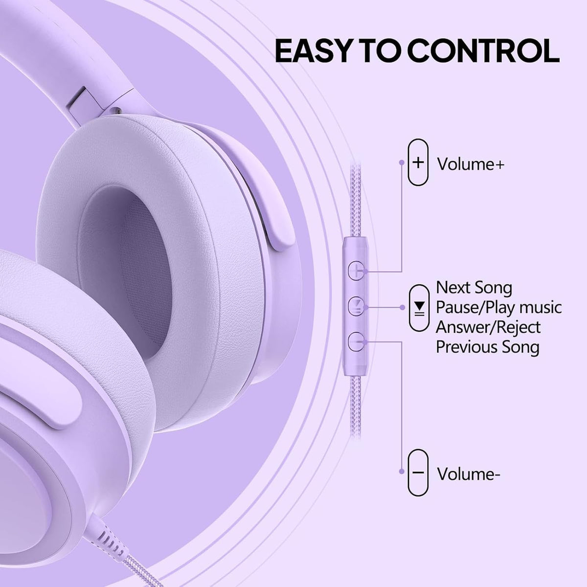 ADOOPE headphones in included carry bag illustrating protected transport and storage benefit