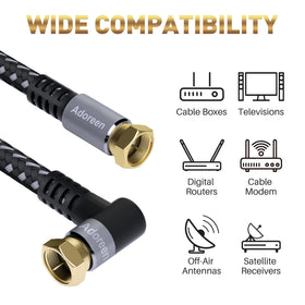Adoreen 90-degree adapter enables straight or 270-degree angles
