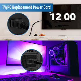 Adoreen 125V 10A cord designed for treadmill and home office devices.
