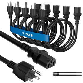 Adoreen power cord 3ft pack for quick replacements and tidy desks