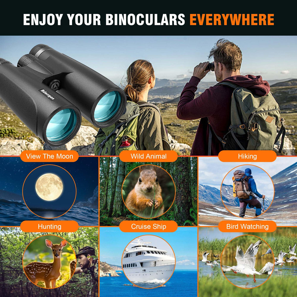 Adorrgon waterproof seal detail, protected optics in wet weather benefit