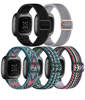 Adorve elastic nylon band Versa 3 offers breathable comfort for workouts.