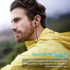 ADPROTECH included ear tips and black storage bag for organized transport