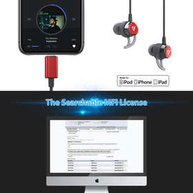 ADPROTECH inline remote and microphone with control buttons for hands-free calls