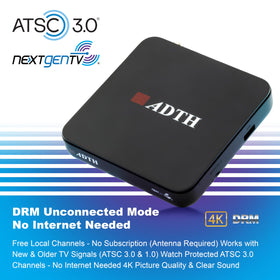 ADTH NextGen TV Box Gen 2 4K HDR output to a high‑definition screen