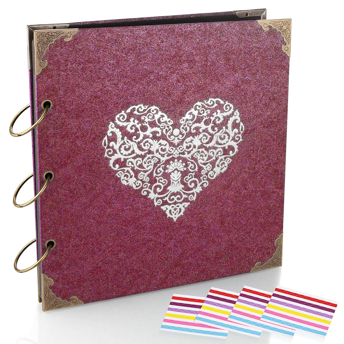 ADVcer Photo Album red cover for stylish memory keeping