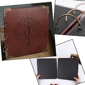 ADVcer Photo Album antique copper corner protectors add durability and retro charm.