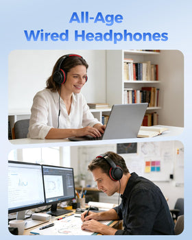 Aechorhy headphones next to smartphone showing compact size and portability benefits