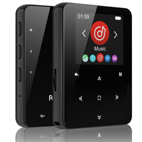 Aeheqkl 64GB Bluetooth 5.3 MP3 player front view with easy controls for workouts