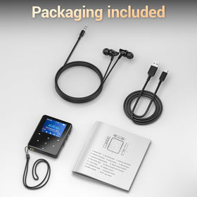 Aeheqkl MP3 player with USB-C charging cable included