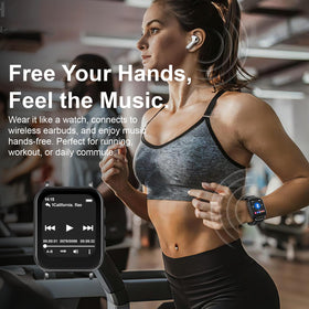 Aeheqkl MP3 Player detachable strap worn on wrist for on-the-go use