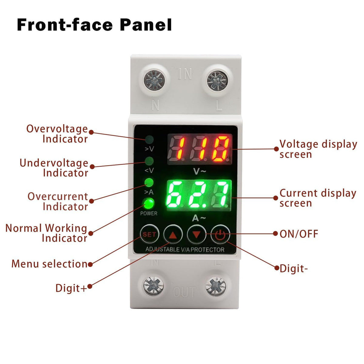 Aeliussine adjustable undervoltage protection helps prevent unexpected shutdowns.