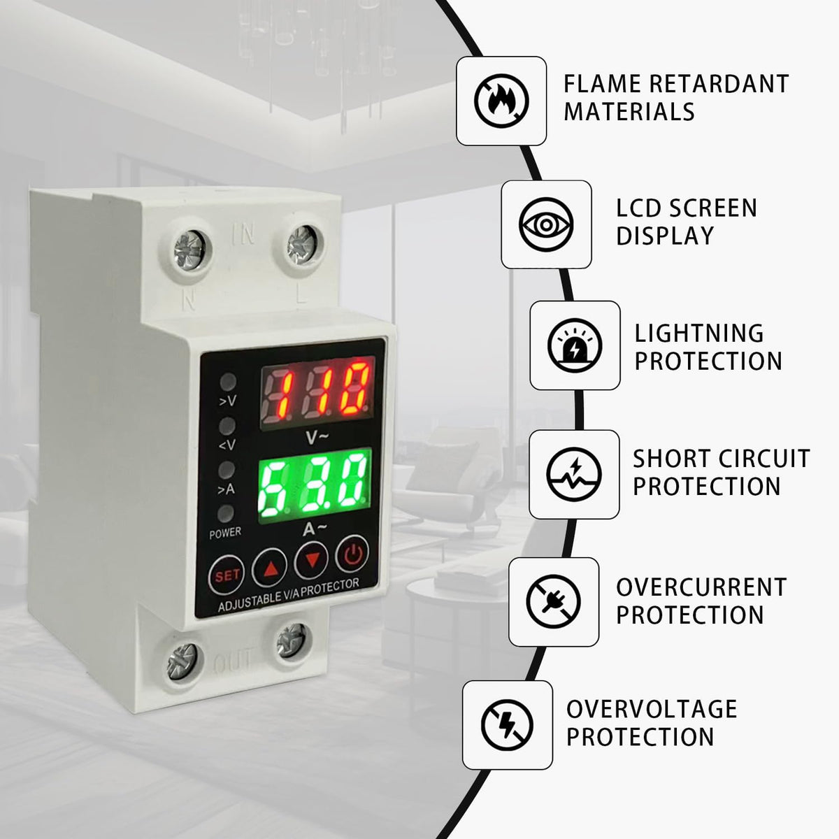 Aeliussine compact DIN-rail device fits into crowded panels.