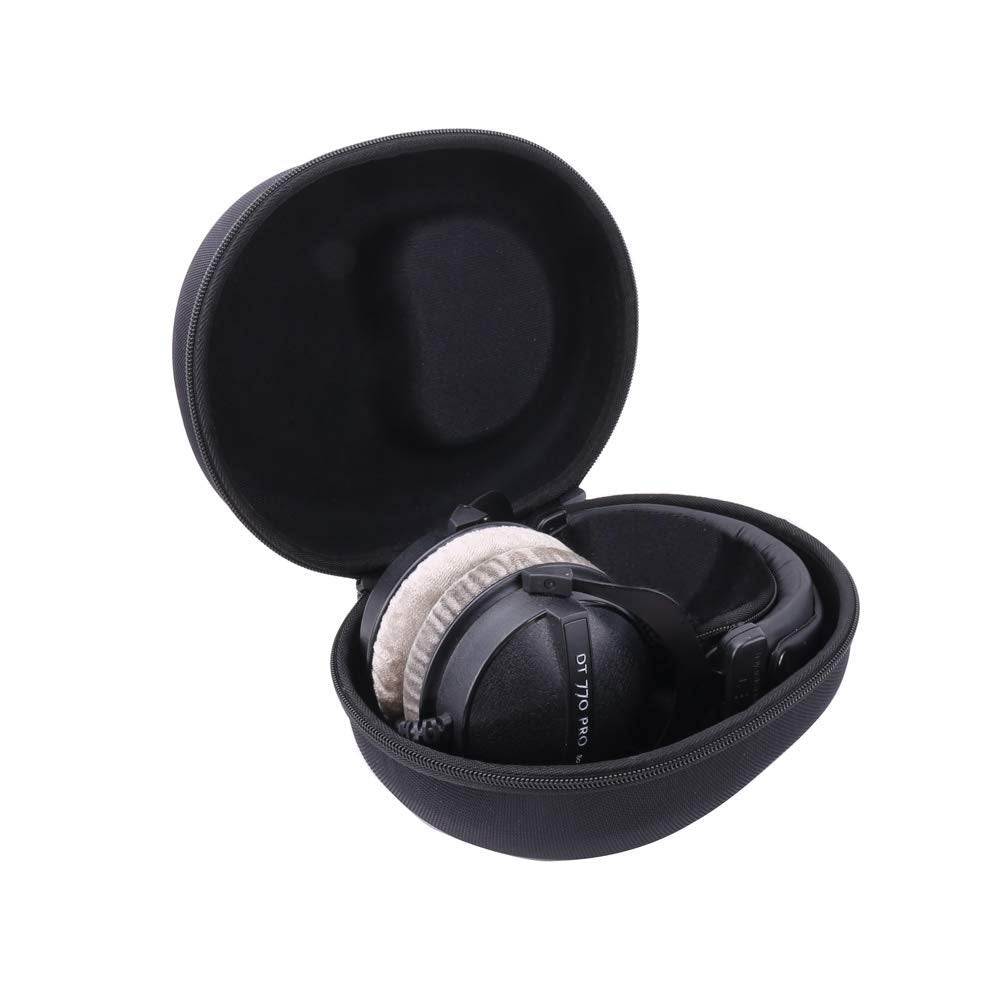 Aenllosi Beyerdynamic DT 770 case, front view, durable protection for portable studio gear.