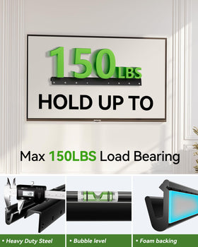 Renter-friendly design fits apartments, living rooms, offices, or conference spaces.