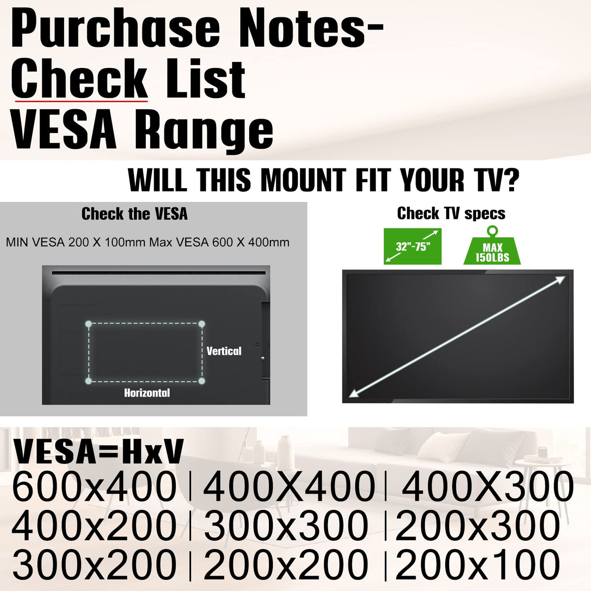 Heavy-duty steel construction supports up to 150 pounds for sturdy mounting.