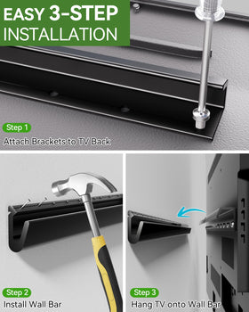 Tilts up to +5 degrees for flexible viewing angles.