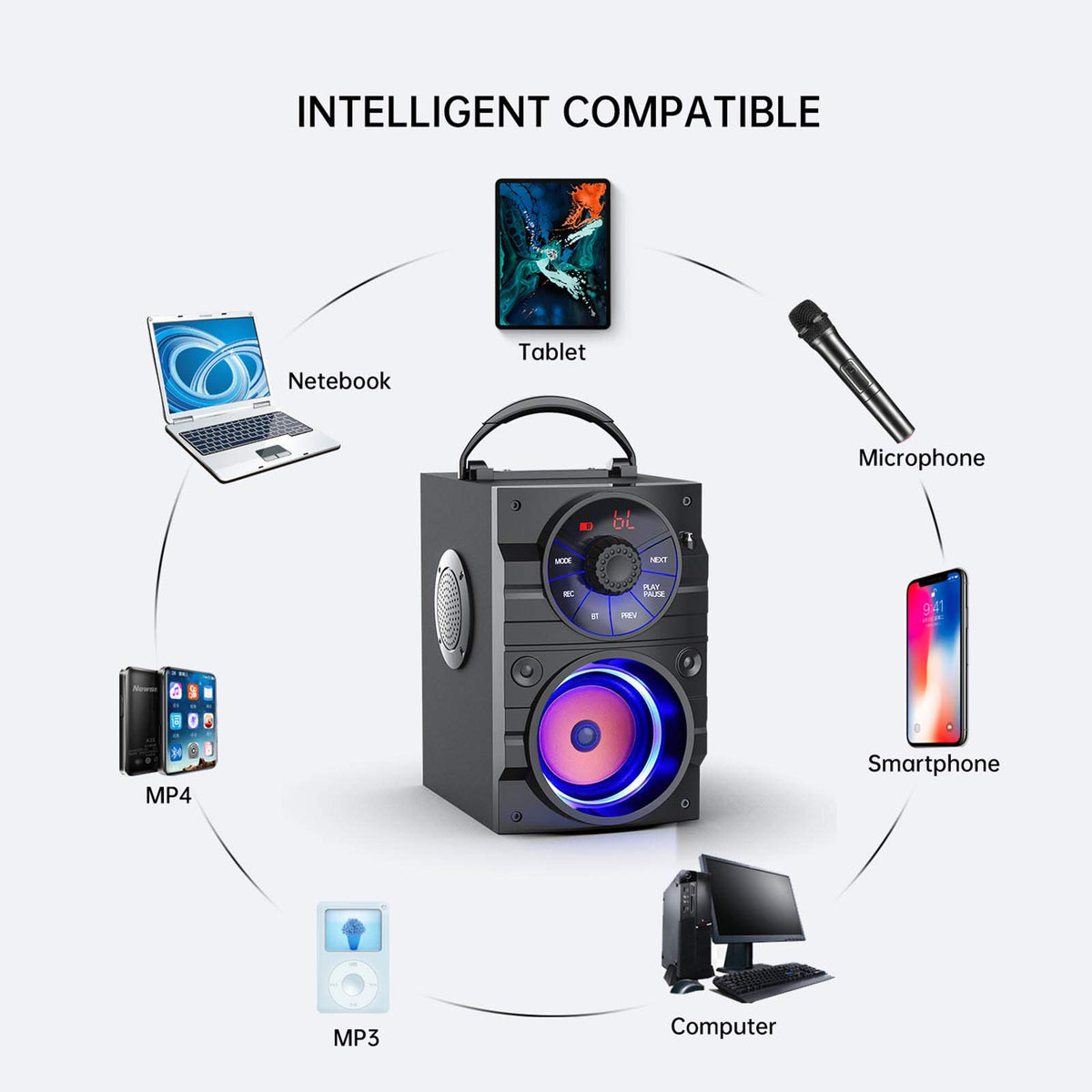 Aesackir digital display and buttons, simplifies tuning and playback control