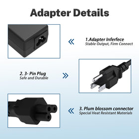 Compact, travel-friendly Acer 45W charger in your bag