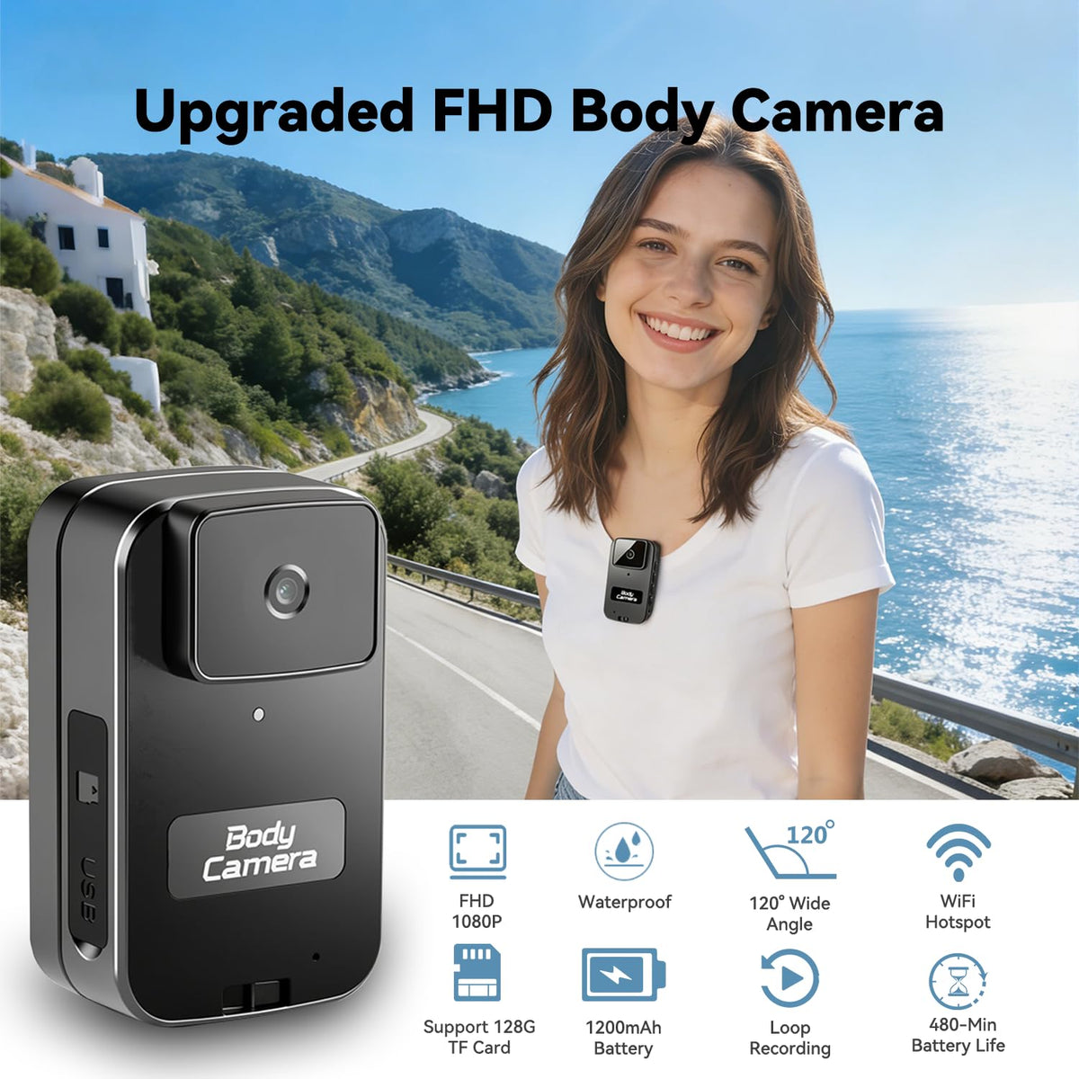 AEZ camera IPS screen displaying playback, enabling instant review and setup