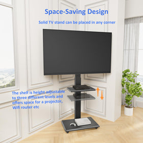 Afaloona durable, wheel-based stand suitable for bedroom and office.