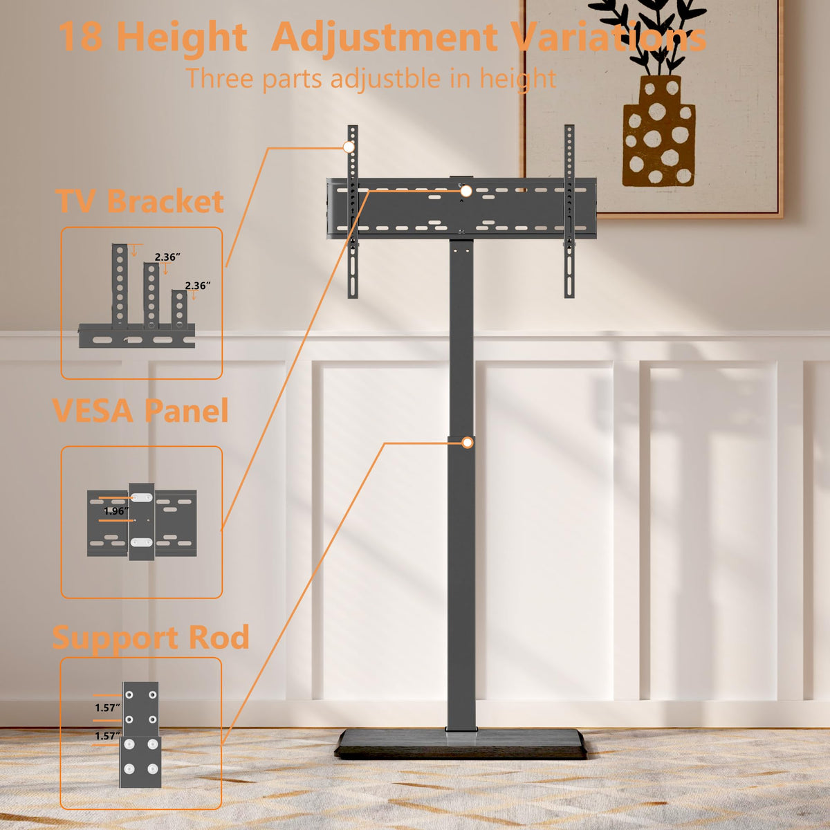 Afaloona integrated cable management keeps cords organized and hidden for a clean setup