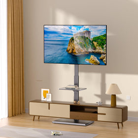 Afaloona stand in a living room setup showing a tidy entertainment area