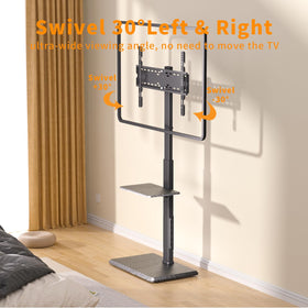 Afaloona stand demonstrating 60 degree swivel for flexible viewing
