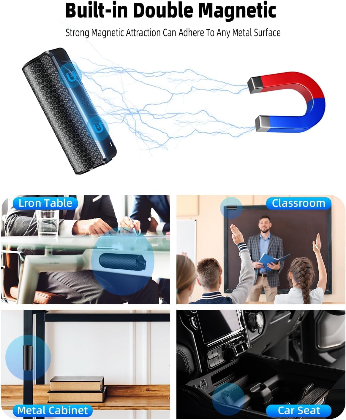 AFFETUNI compact digital audio recorder suits classrooms and meetings.
