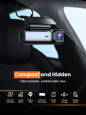 Affver dash cam with 5G WiFi 6 transfers footage quickly to your phone