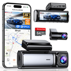 Affver front dash cam in 4K for sharp daytime and night footage