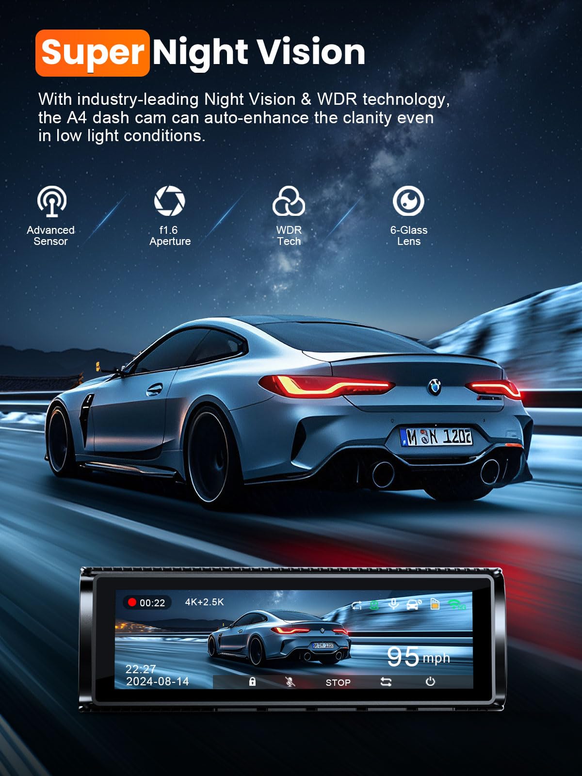 Affver 24-hour parking mode ensures surveillance when parked