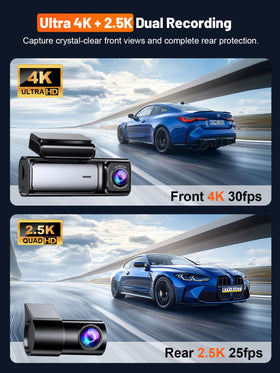Affver rear dash cam captures 2.5K video for full vehicle coverage