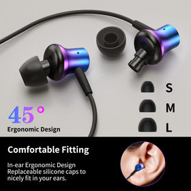 AFGHOA close-up of metal earbud casing and driver highlighting durability and sound clarity