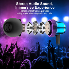 AFGHOA inline microphone and volume control for hands-free convenience