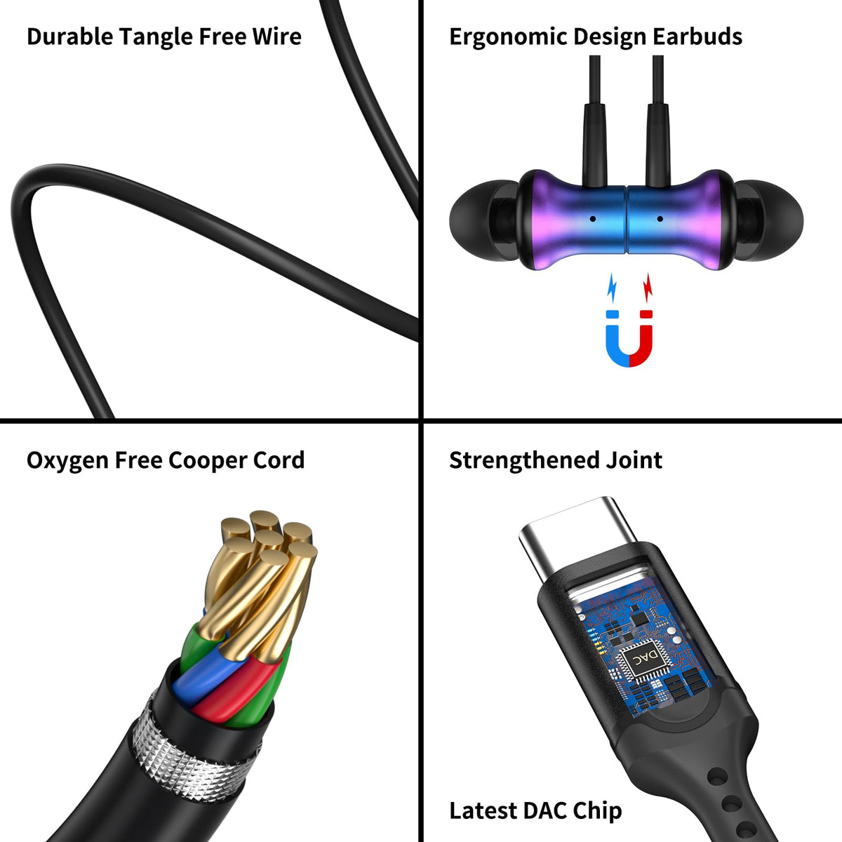 AFGHOA reinforced USB-C connector joint emphasizing long-lasting bend resistance