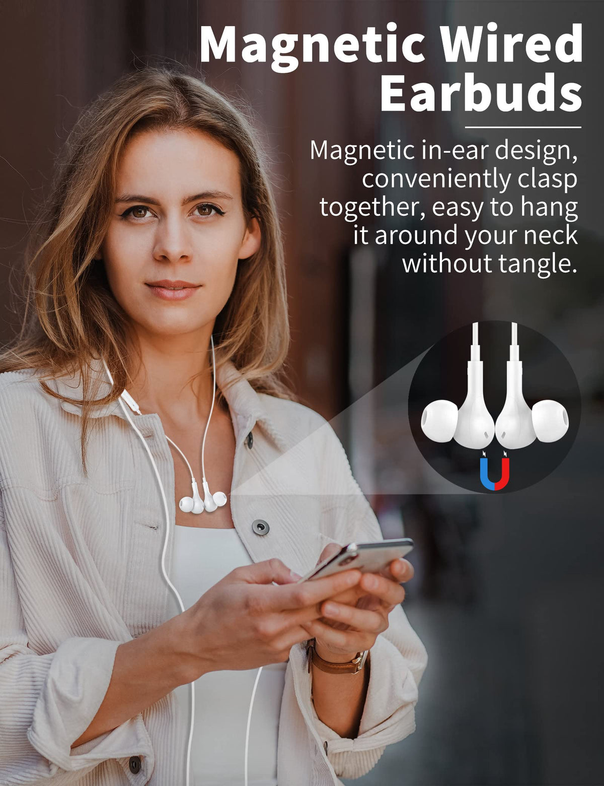 AFGHOA USB-C earphones with ergonomic fit stay comfortable during long use.