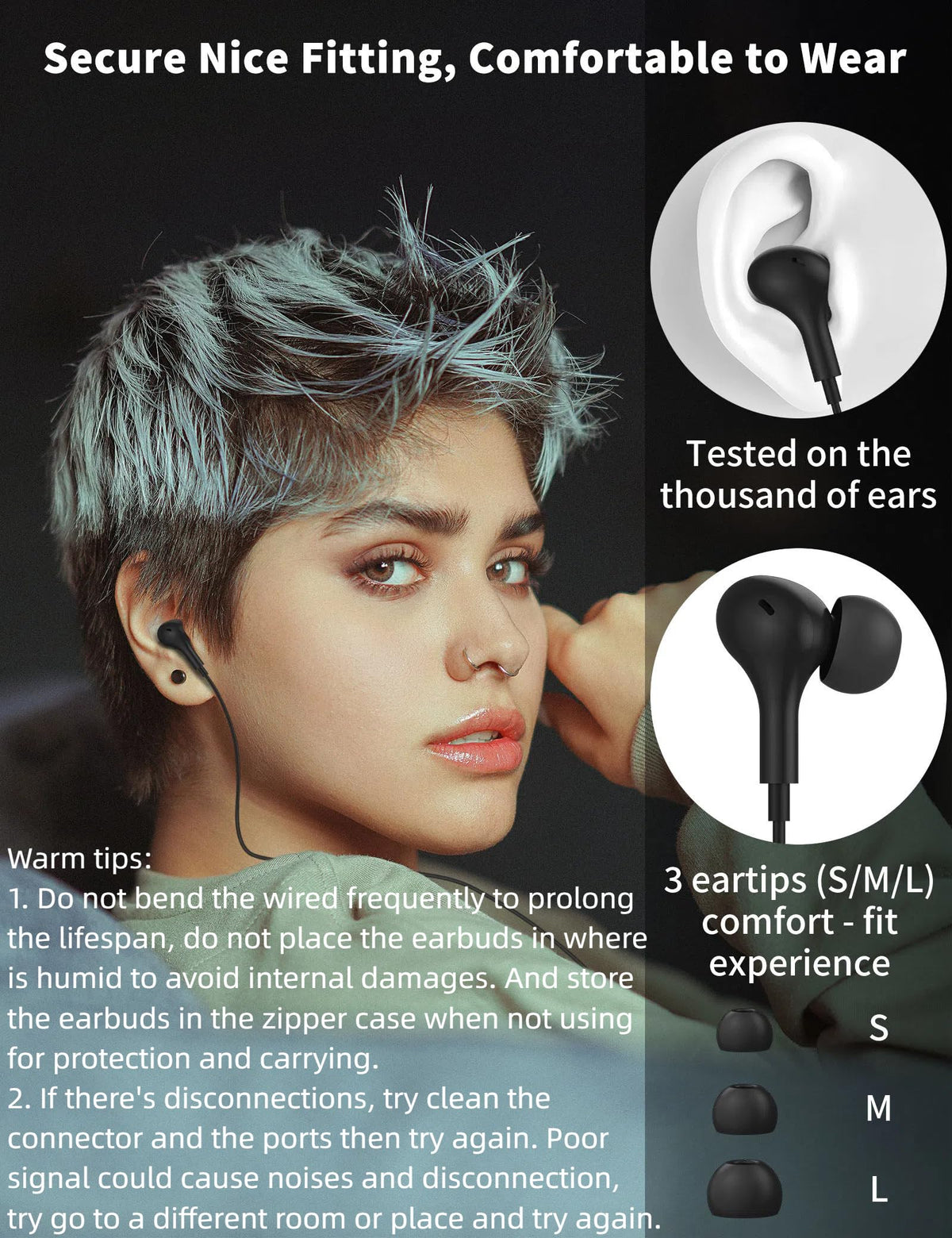 AFGHOA magnetic neck-cord earbuds prevent tangles during workouts