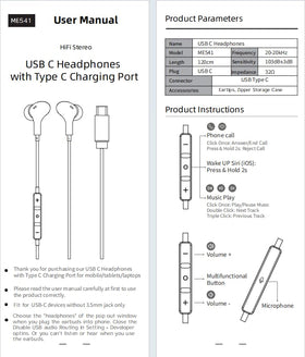 AFGHOA USB-C earphones deliver crisp highs and solid bass for music.