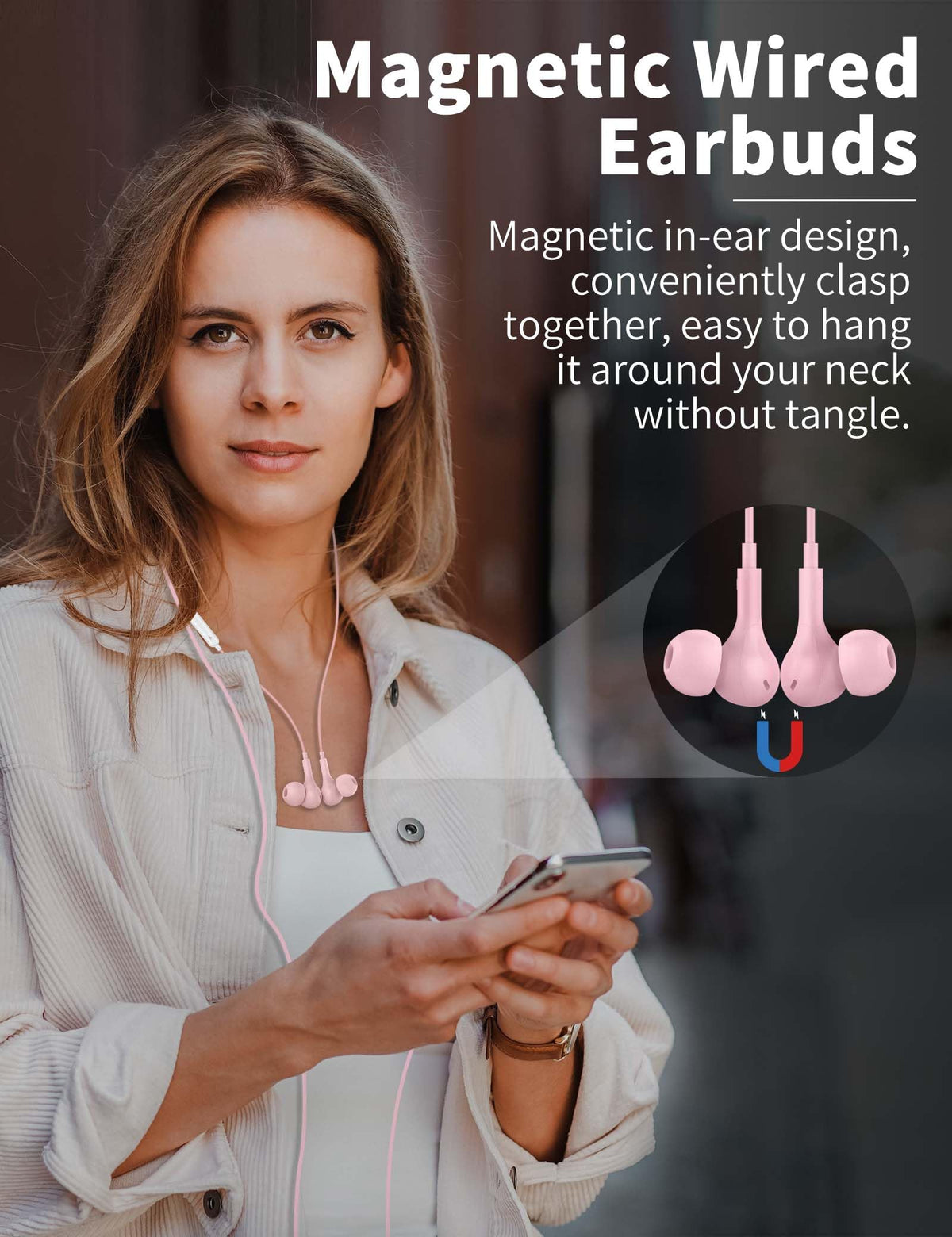 AFGHOA USB-C headphones feature an ergonomic, secure fit for long-wear comfort.