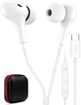 AFGHOA USB-C headphones with mic deliver clear calls and stereo sound on the go.