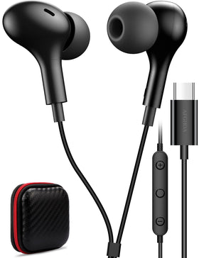 AFGHOA USB-C headphones with microphone for crystal clear calls on the go