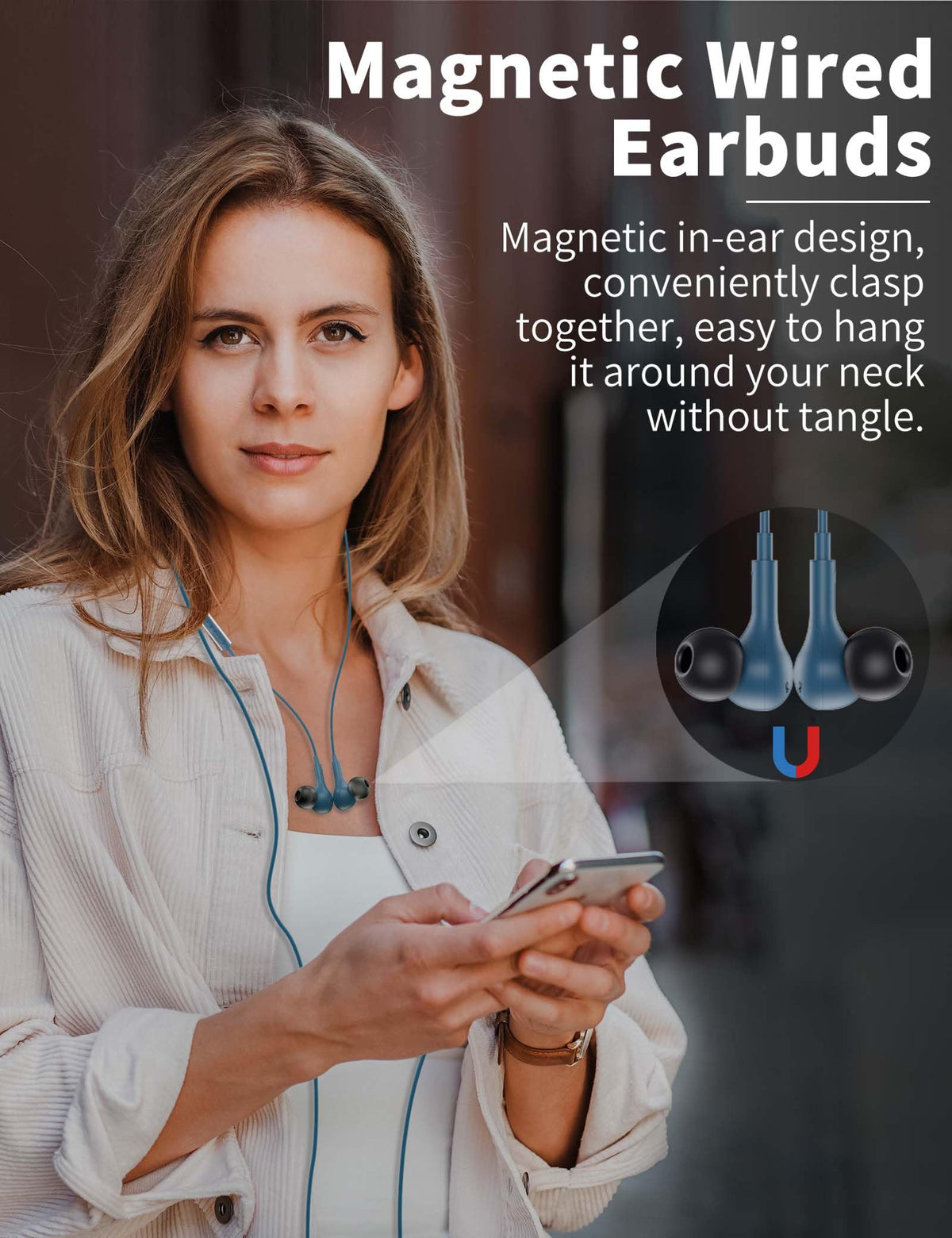 AFGHOA USB-C headphones secure fit for comfortable all-day use.